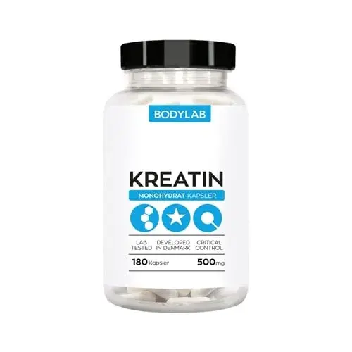 Bodylab Kreatin Kapsler (180 stk) via Helsebixen produktbilde