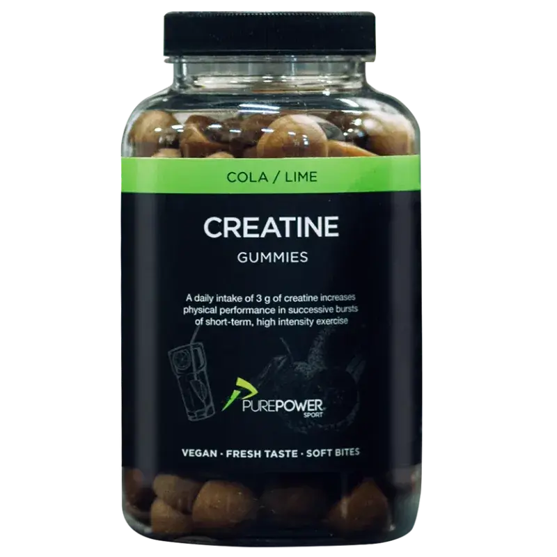 PurePower Kreatin Vingummi Cola/Lime (120 stk) produktbilde